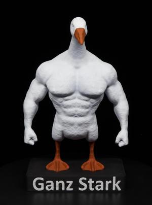 Ganz/Gans Stark Statue (Strong Goose)