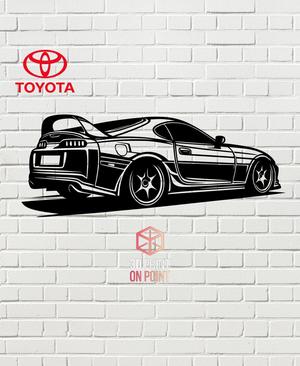 TOYOTA SUPRA MK4 - 2D WALL ART #2