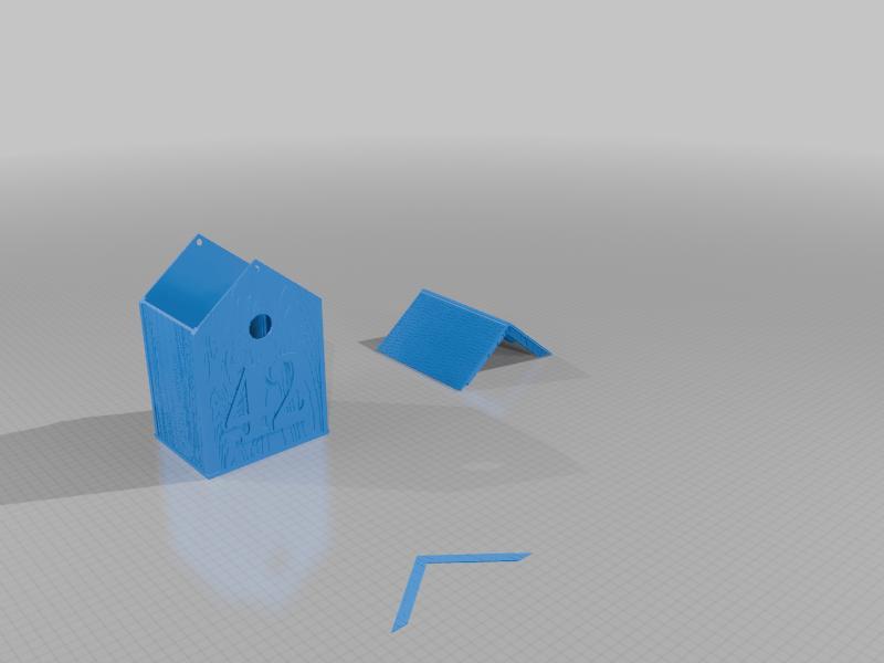 Blue tit nest box with or without door number