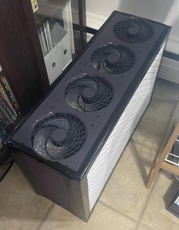 PC Fan mounting plates for homemade air filter