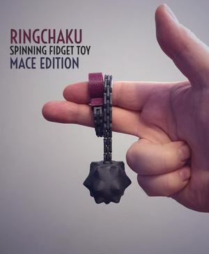 Ringchaku Spinning Fidget Toy - Mace Edition