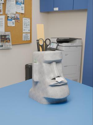 Moai Tissue Box