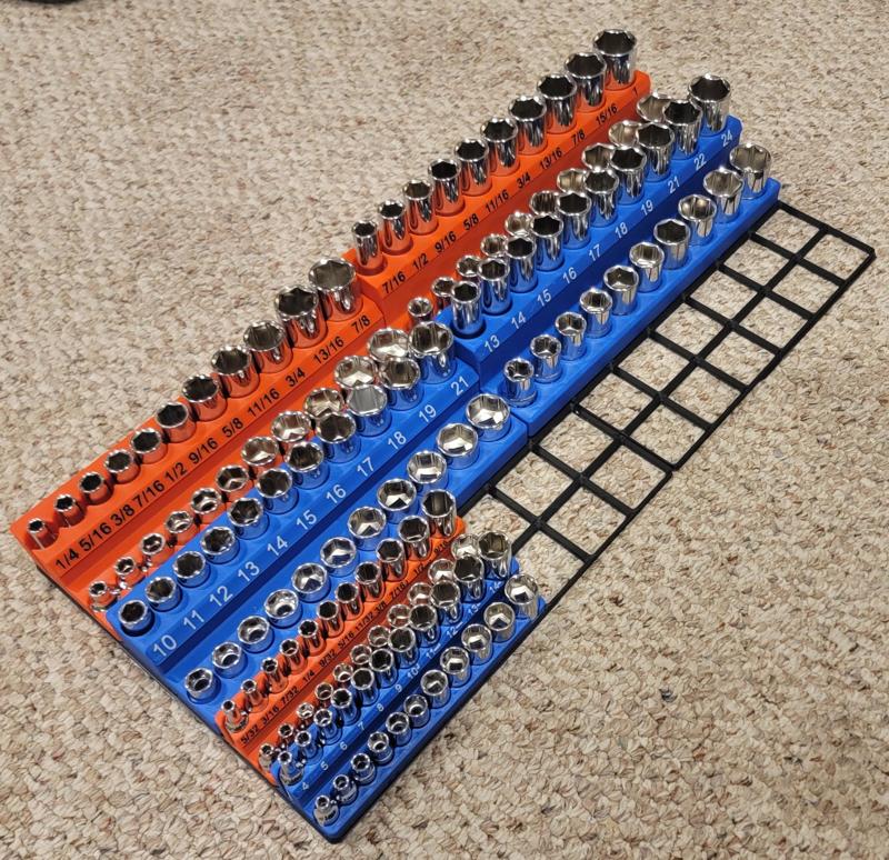 Space Efficient Socket Holders - Gridfinity