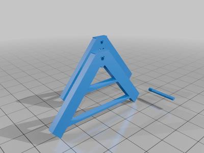 1/87 HO Scale Fly Wheel A-Frame Load Cribbing Prototype