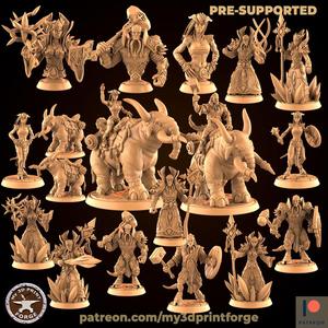 Draenei BUNDLE Nr1 (19 Unique pre-supported STLs)