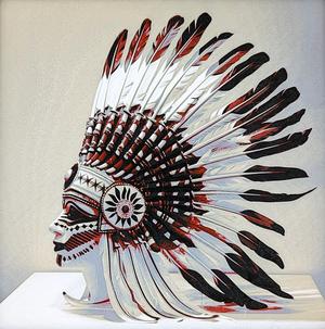 Feathered Headdress - Hueforge Print