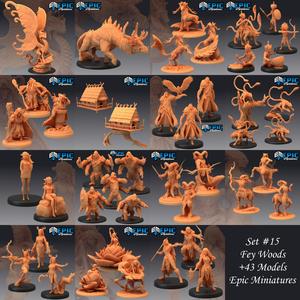 Fey Woods Set / Fairy Forest Encounter Collection / Pre-Supported