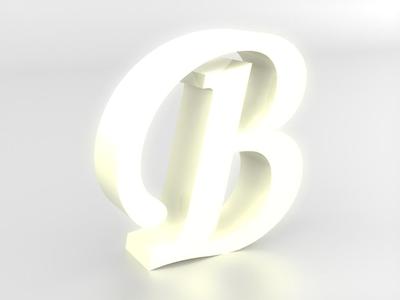 Decorative letters A-Z (Cursive), LED light