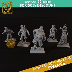 Shroom Zombies - Swamps - Titan Forge Miniatures January 2021