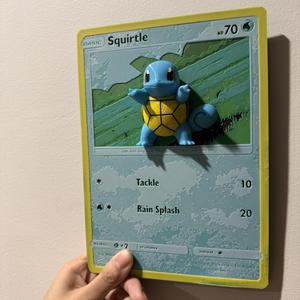 Oversized Squirtle Pokemon Card - Hueforge Hybrid