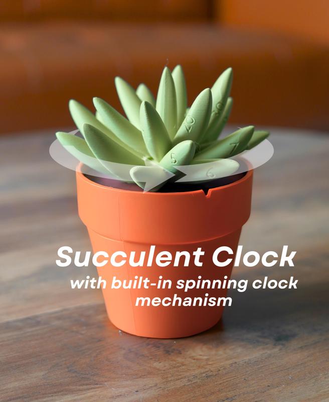 Succulent Clock