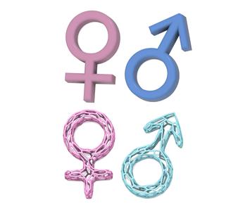 Simple & Voronoi Gender/Sex Symbols