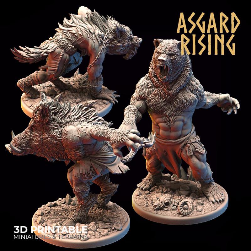 Shapeshifters (Beasts) [Bundle] /EasyToPrint/ /Pre-supported/
