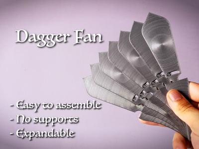 Foldable Dagger Fan