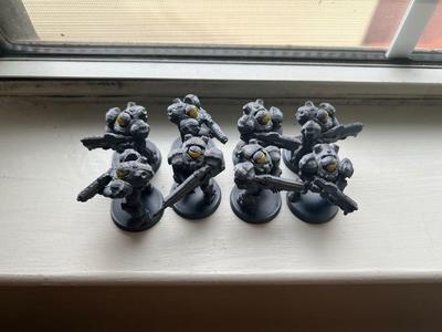 Starcraft Marine Squad with 32mm stand, ready to print, FDM 