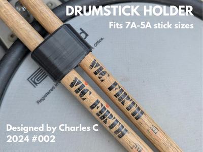 Drumstick Holder for 7A-5A sized sticks