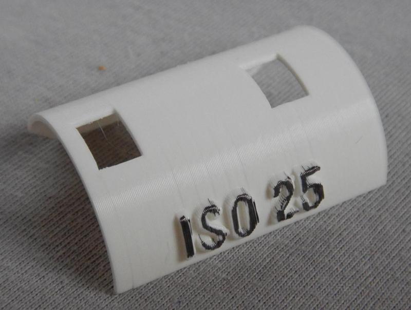 Schablone für DX-Code ISO 25; Template for DX code ISO 25