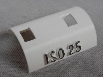 Schablone für DX-Code ISO 25; Template for DX code ISO 25
