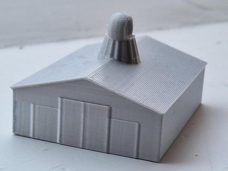 Airplane Hangar Christmas Ornament