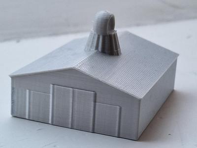 Airplane Hangar Christmas Ornament