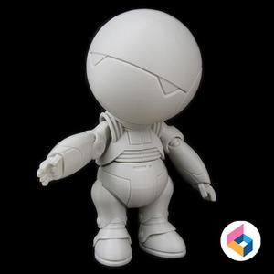 Foldable robot Marvin 2005 from Hitchhiker's Guide