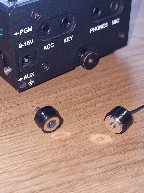 Elecraft KX2 counterpoise magnetic pogo pin covering