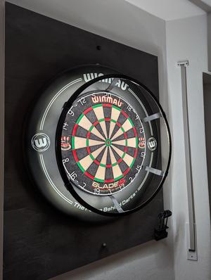 Beleuchtungsring für Dartscheibe  / dartboard lighting ring