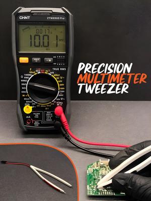 Precision Multimeter Tweezer – SMD & Small Component Testing Tool