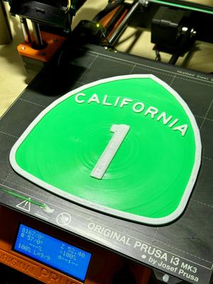 California Highway 1 Sign