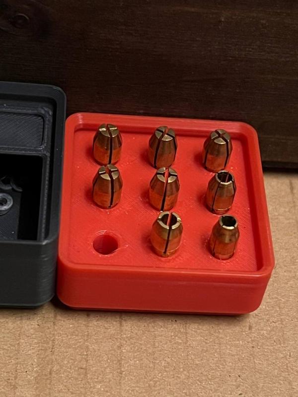 Gridfinity dremel collet bin