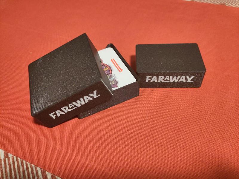 Faraway board game card boxes