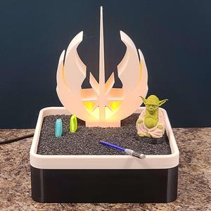 Lighted Jedi Inspired Sand Garden - Fan Art