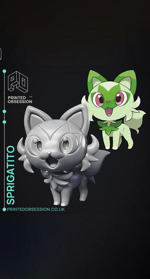 Sprigatito - Pokemon - Fan Art