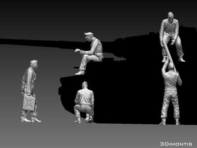 German tank crew