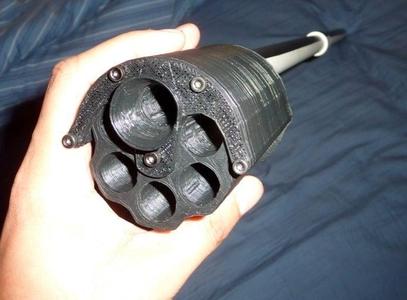 Nerf blowgun revolver