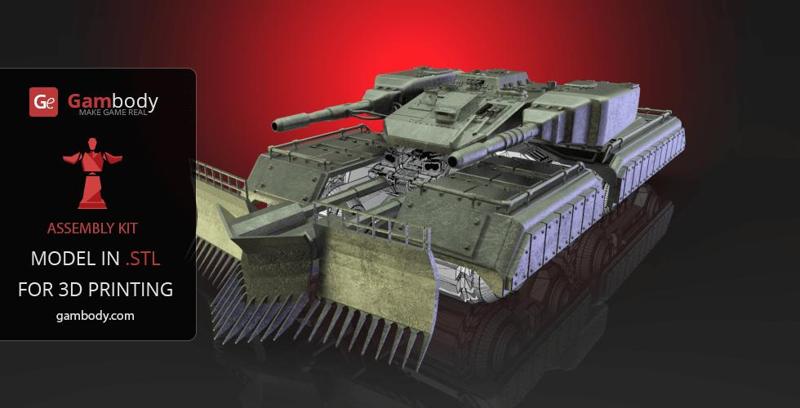 Mammoth Tank Accessories 3D Print Files - Set 1 | Assembly Model