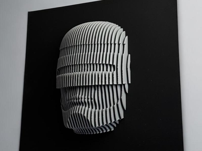 Robocop Layered Sculpture