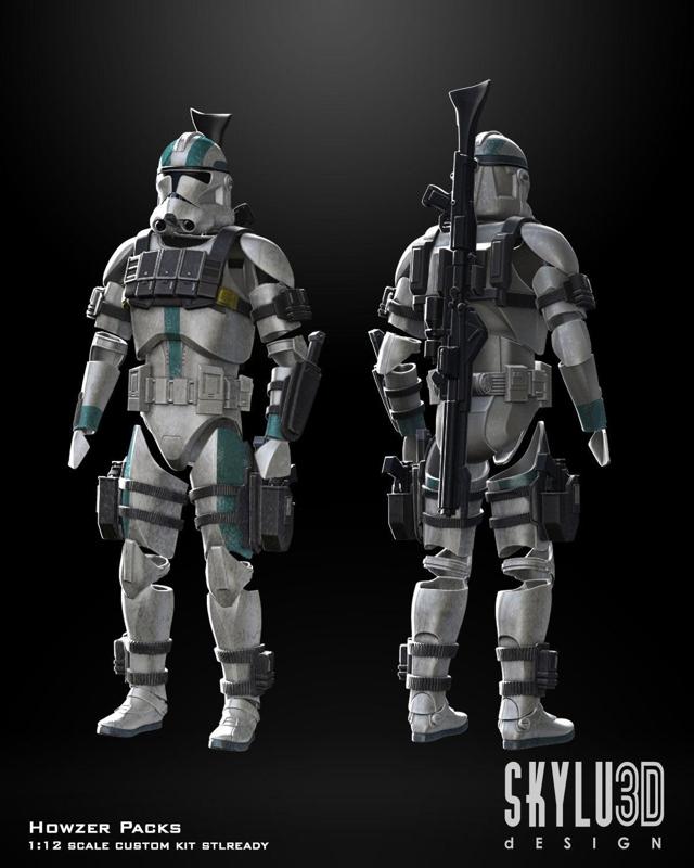 Clone Tactical kit for One12 scale Figure upgrade