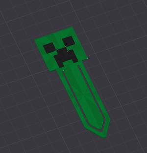 Minecraft Creeper Bookmark