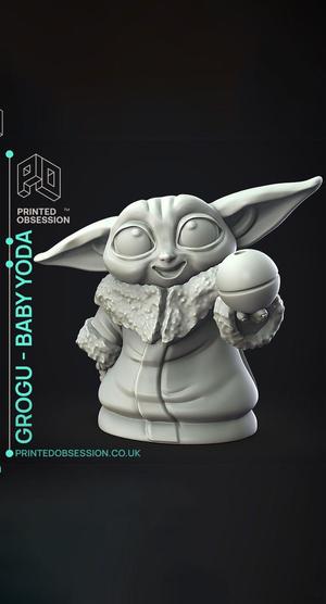 Grogu - baby yoda - Star Wars - Fan art