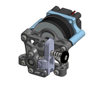 NEMA 14 Pancake Motor Air Cooling with 3010 Fan (Compatible with Sherpa Mini Extruder)   