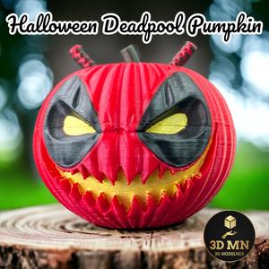 Halloween Pumpkin - Deadpool Version