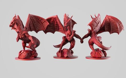 Dragon three figurines