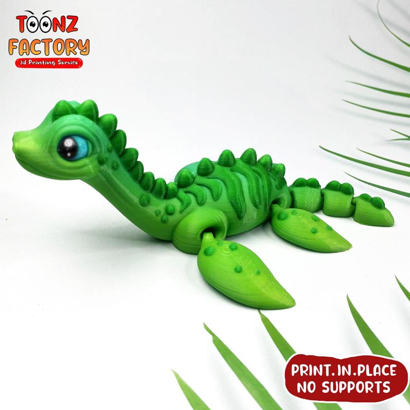 FLEXI PRINT-IN-PLACE LOCHNESS MONSTER ARTICULATED