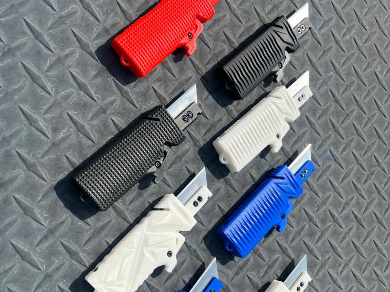 Jetsam - OTF Gravity Utility Knife Diamond Texture