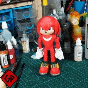 Flexi Knuckles the Echidna (Sonic) - Print In Place