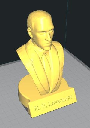 Lovecraft bust with stand (remix)