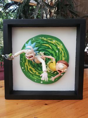 Rick and Morty Inside the Portal - 3D Fan Art
