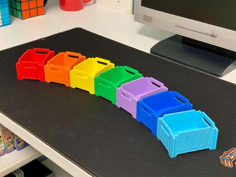 Multicolor Stackable Container - NO AMS