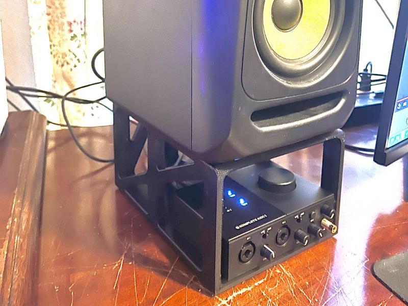 Speaker Riser/Stand with Storage Compartment 